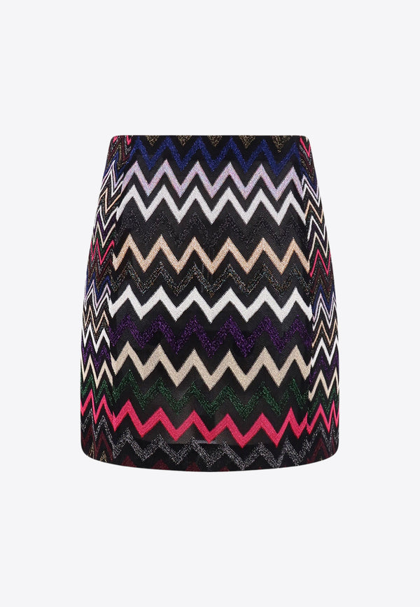 Missoni Zigzag Knit Mini Skirt Multicolor DS23WH08BR00OY_SM8WK