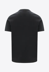 Versace Medusa Embroidered Crewneck T-shirt 10084811A08489_1B000 Black