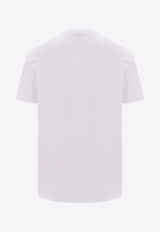 Versace Medusa Embroidered Crewneck T-shirt 10084811A08489_1W000 White