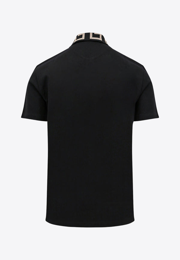 Versace Greca Polo T-shirt A874021A06199_1B000 Black