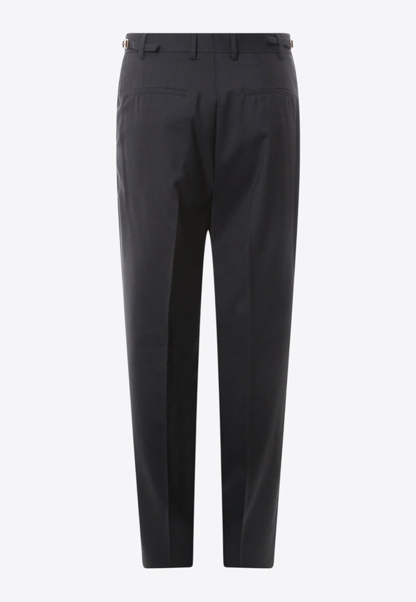 Versace Wool Tailored Pants Black 10106001A07454_1B000