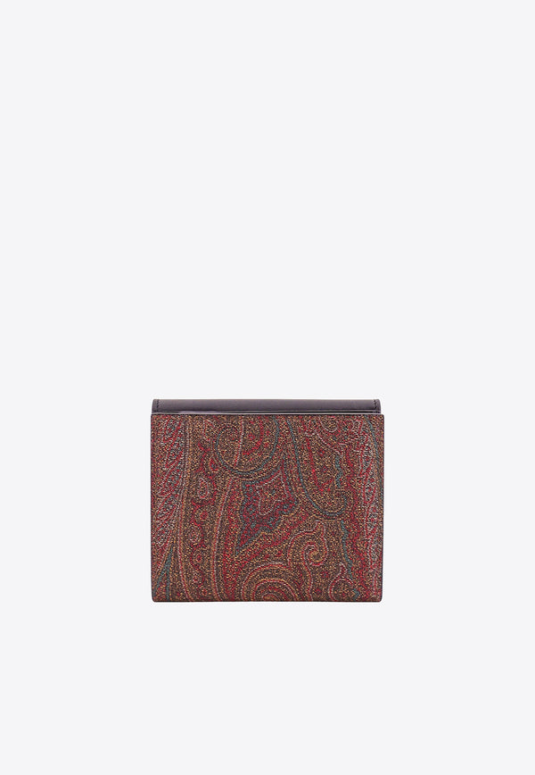 Etro Small Paisley Jacquard Essential Wallet Black 1N9258502_0001