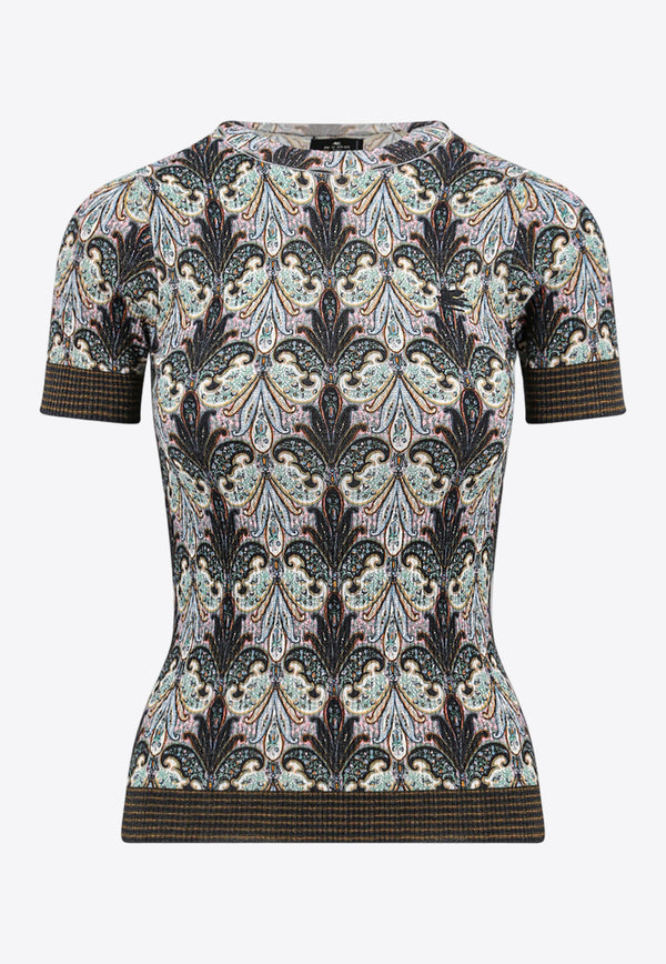 Etro Paisley Print Wool Knit Top Multicolor 119089216_0001