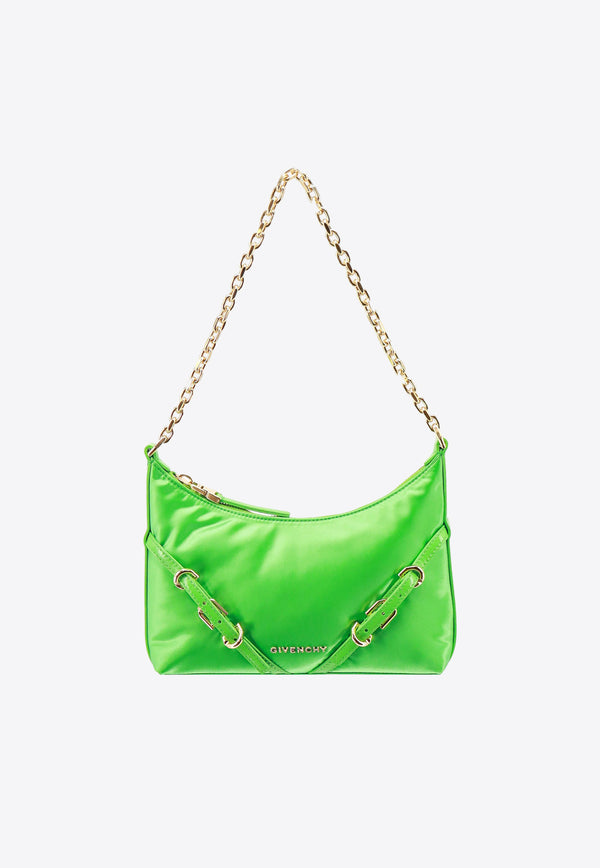 Givenchy Voyou Party Satin Shoulder Bag Green BB50W0B1W1_366
