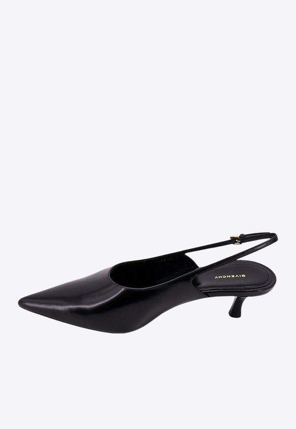 Givenchy Show 50 Leather Slingback Pumps Black BE402XE1YC_001