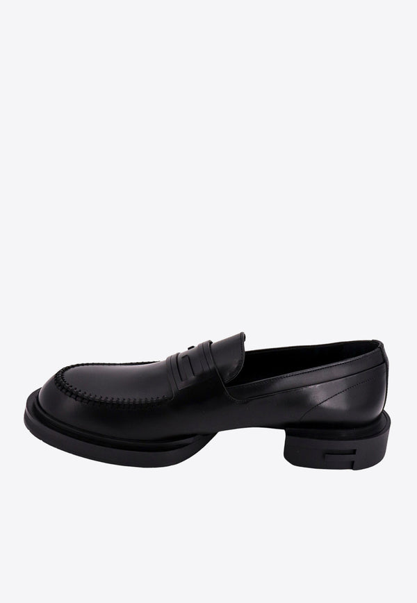 Fendi Frame Leather Loafers Black 7D161669F_F0QA1
