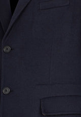 Fendi Double-Breasted Wool Coat Blue FF0770APOL_F1M2R