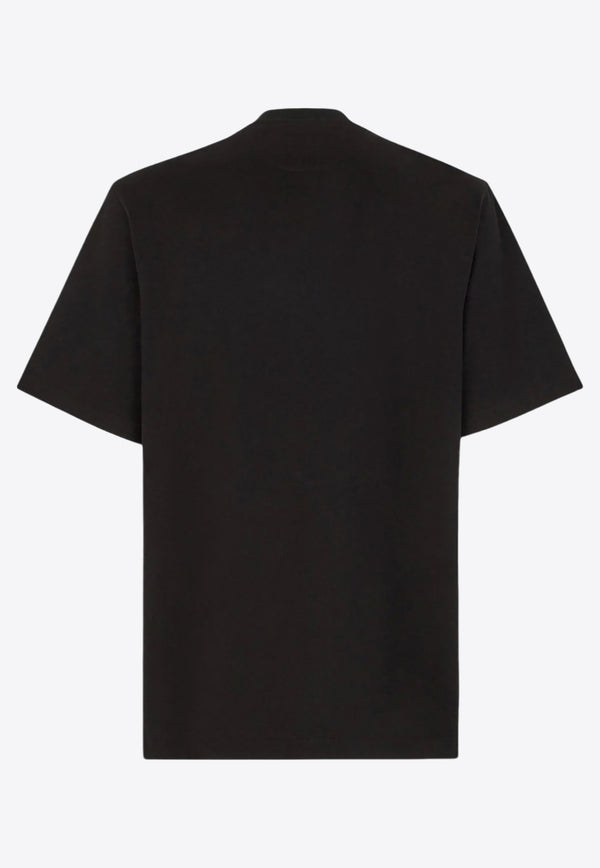 Fendi Monogram Pocket T-shirt Black FY1257APM4_F0QA1