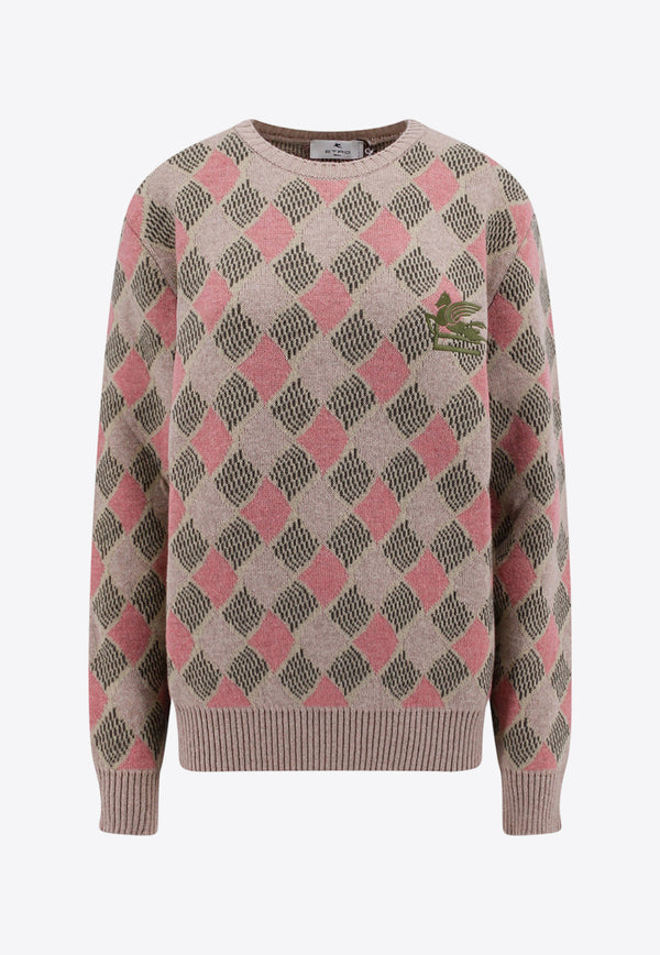Etro Patterned Wool Sweater Multicolor 1N9309629_0501