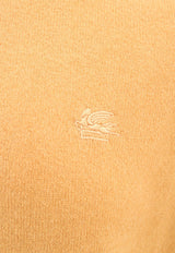 Etro Logo Sweater in Virgin Wool 1N9339294_0700 Yellow