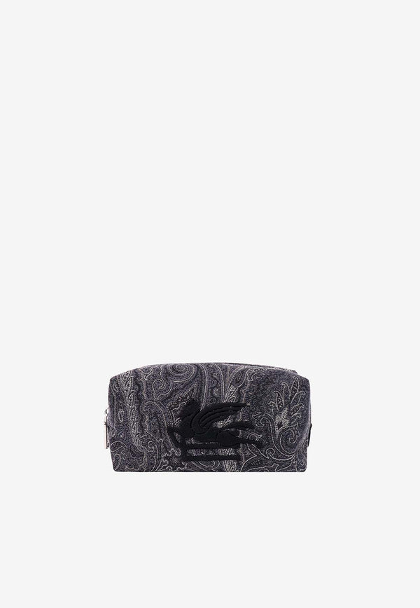 Etro Medium Paisley Pouch Bag Black 103897864_0011
