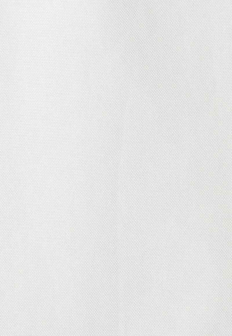 Etro Logo Embroidered Button-Up Shirt White 163658784_0990