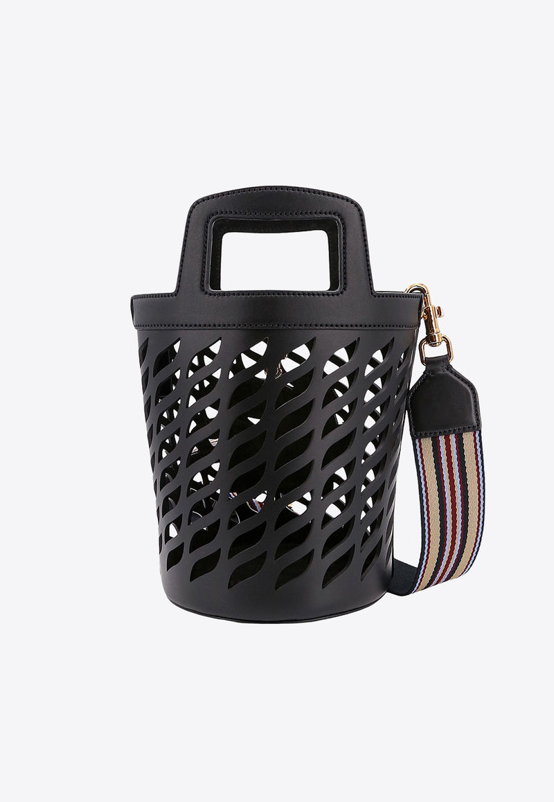 Etro Coffa Leather Bucket Bag Black 1P0782211_0001