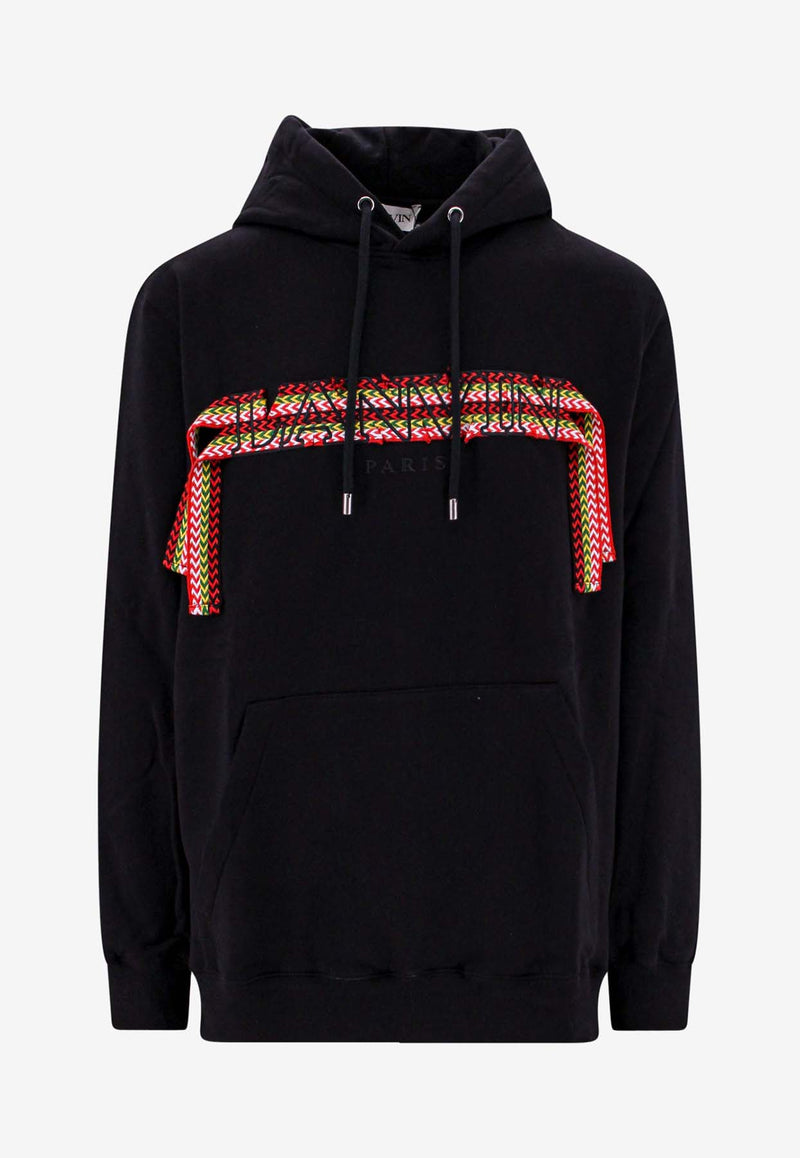 Lanvin Curb Logo Embroidered Hoodie Black RMHO0009J199_10
