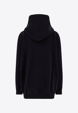 Lanvin Logo Print Hooded Sweatshirt Black RWHO0019J209_10