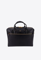 Tom Ford Leather Slim Briefcase Black H0415LGO011G_1N001