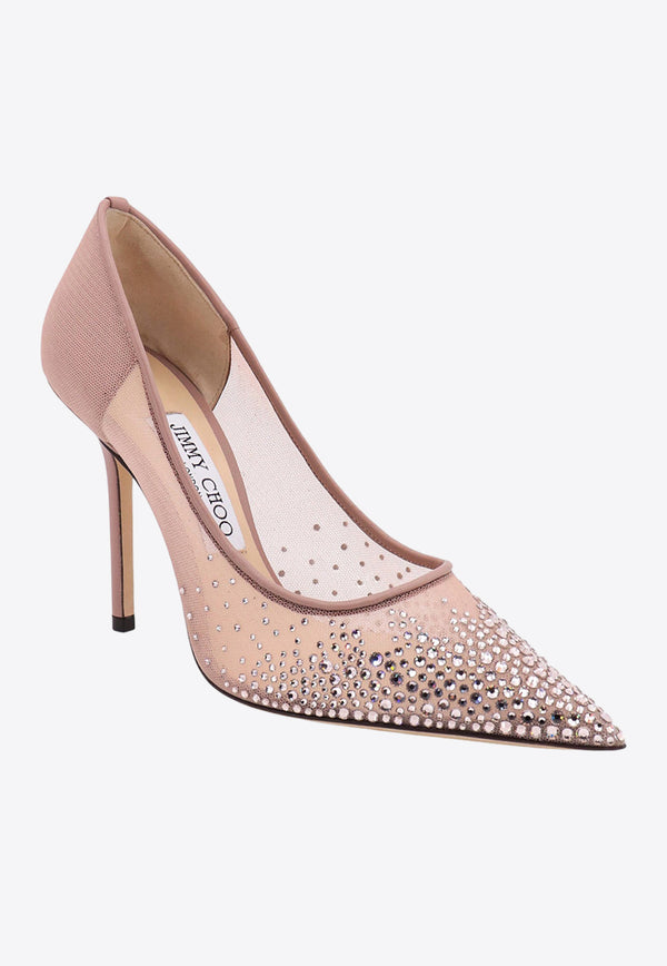 Givenchy Love 100 Mesh Pointed-Toe Pumps LOVE100NYT_PINK