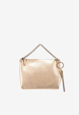 Jimmy Choo Callie Metallic Leather Shoulder Bag Gold CALLIEMEA_GOLD