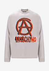 Moschino Anarchy Print Crewneck T-shirt A12057041_1484