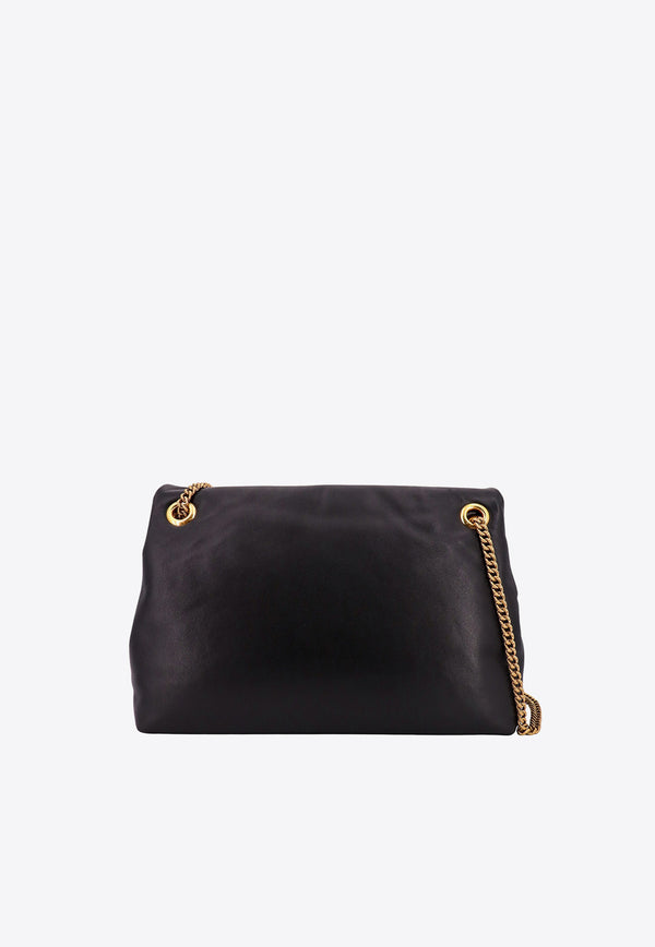 Dolce & Gabbana Large Devotion Leather Shoulder Bag Black BB7540AF984_80999