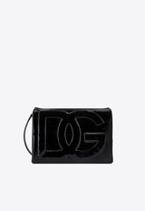 Dolce & Gabbana Soft DG Logo Crossbody Bag in Patent Leather Black BB7550A1484_80999