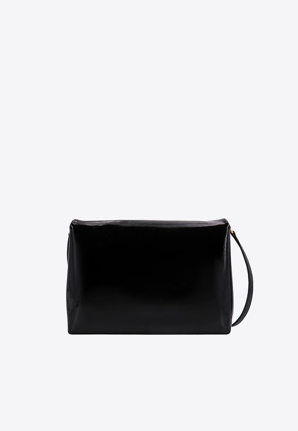 Dolce & Gabbana Soft DG Logo Crossbody Bag in Patent Leather Black BB7550A1484_80999