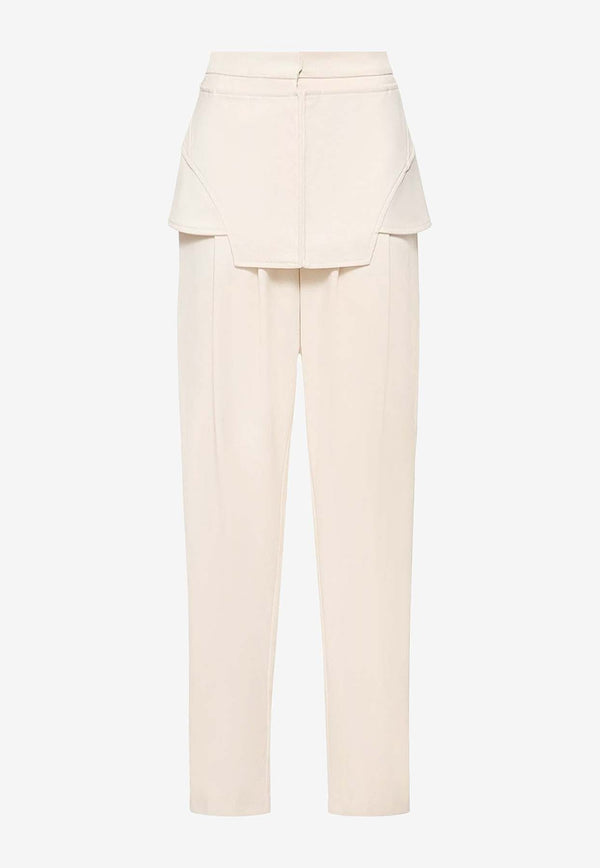 Andreadamo Paneled Straight Pants Beige ADPF23PA20343473_000