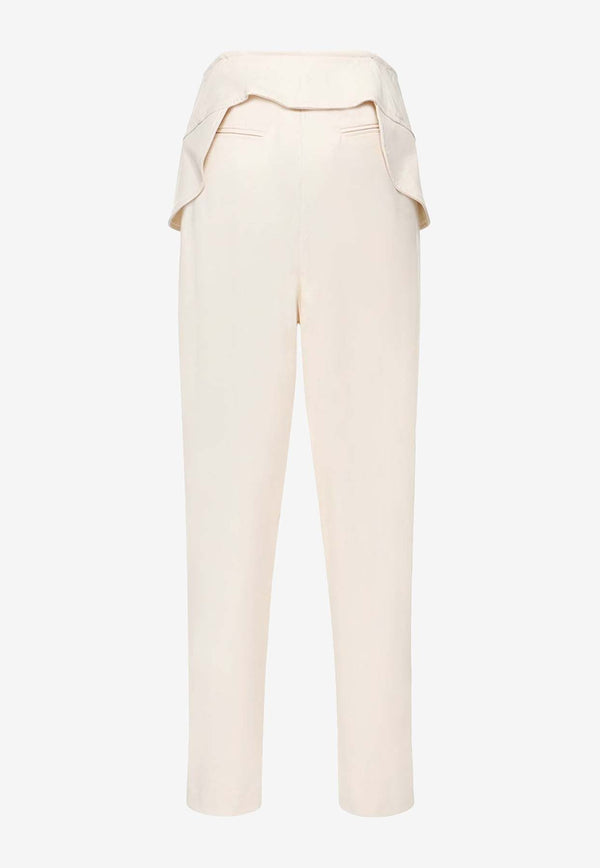 Andreadamo Paneled Straight Pants Beige ADPF23PA20343473_000