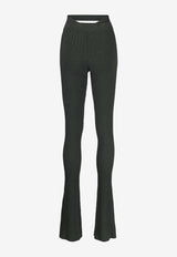 Andreadamo Double Waistband Rib Knit Leggings Black ADPF23PA05770473_004