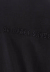 44 Label Group Logo Embroidered T-shirt Black B0030374FA141P296_P296