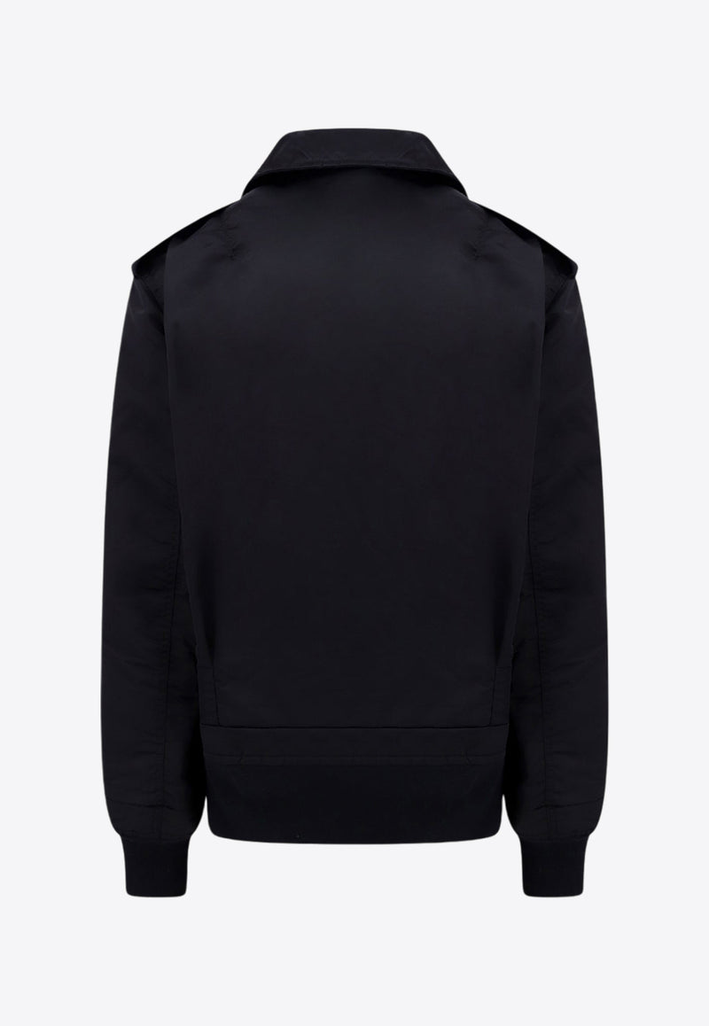 Sacai Zip-Up Lightweight Jacket Black 2303164M_001