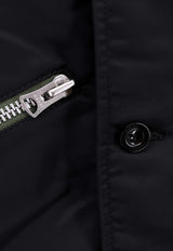 Sacai Zip-Up Lightweight Jacket Black 2303164M_001