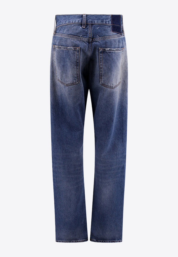 Maison Margiela Straight-Leg Faded Jeans Blue S29LA0094S30561_984