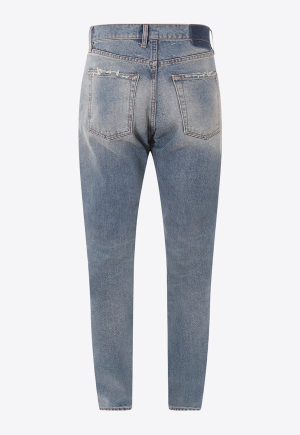 Maison Margiela Straight-Leg Faded Jeans Blue S67LA0027S30561_984