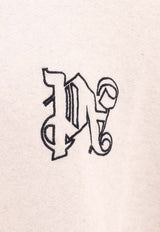 Palm Angels Logo Monogram Crewneck Sweatshirt Beige PMBA074E23FLE002_6110
