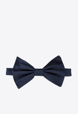 Nicky Milano Silk Bow Tie Blue 400RASOUNITO_NAVY