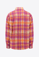 Palm Angels Plaid Check Wool-Blend Jacket Multicolor PMES012F23FAB001_2861