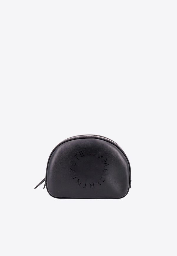 Stella McCartney Perforated Logo Vanity Bag
 Black 7P0013W8542_1000