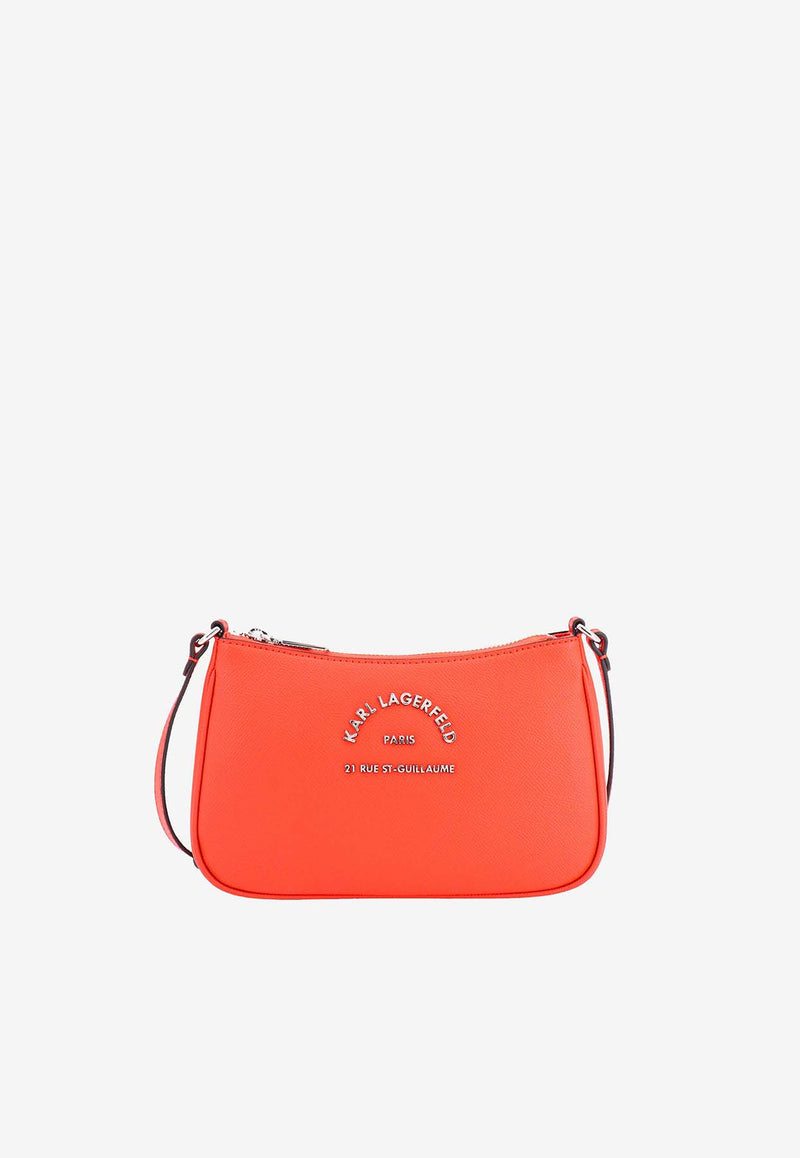 Karl Lagerfeld Small Rue St. Guillaume Crossbody Bag Orange 235W3126_A497