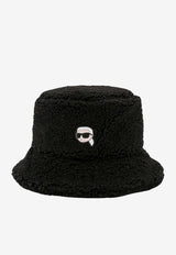 Karl Lagerfeld Ikonik Karl Patch Bucket Hat Black 236W3404_A999