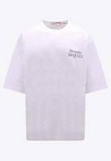 Alexander McQueen Exploded Logo Crewneck T-shirt White 750655QVZ06_0900