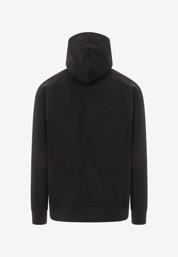 Kenzo Logo Target Print Hooded Sweatshirt Black FD65SW0744ME_99J