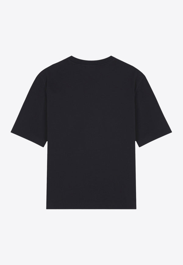 Maison Kitsuné Fox Head Crewneck T-shirt Black LM00107KJ0119_P199
