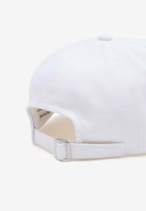 Maison Kitsuné Logo Patch Baseball Caps White LM06103WW0087_P100