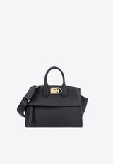 Salvatore Ferragamo Small Studio Soft Top Handle Bag 214493763095_NERO Black