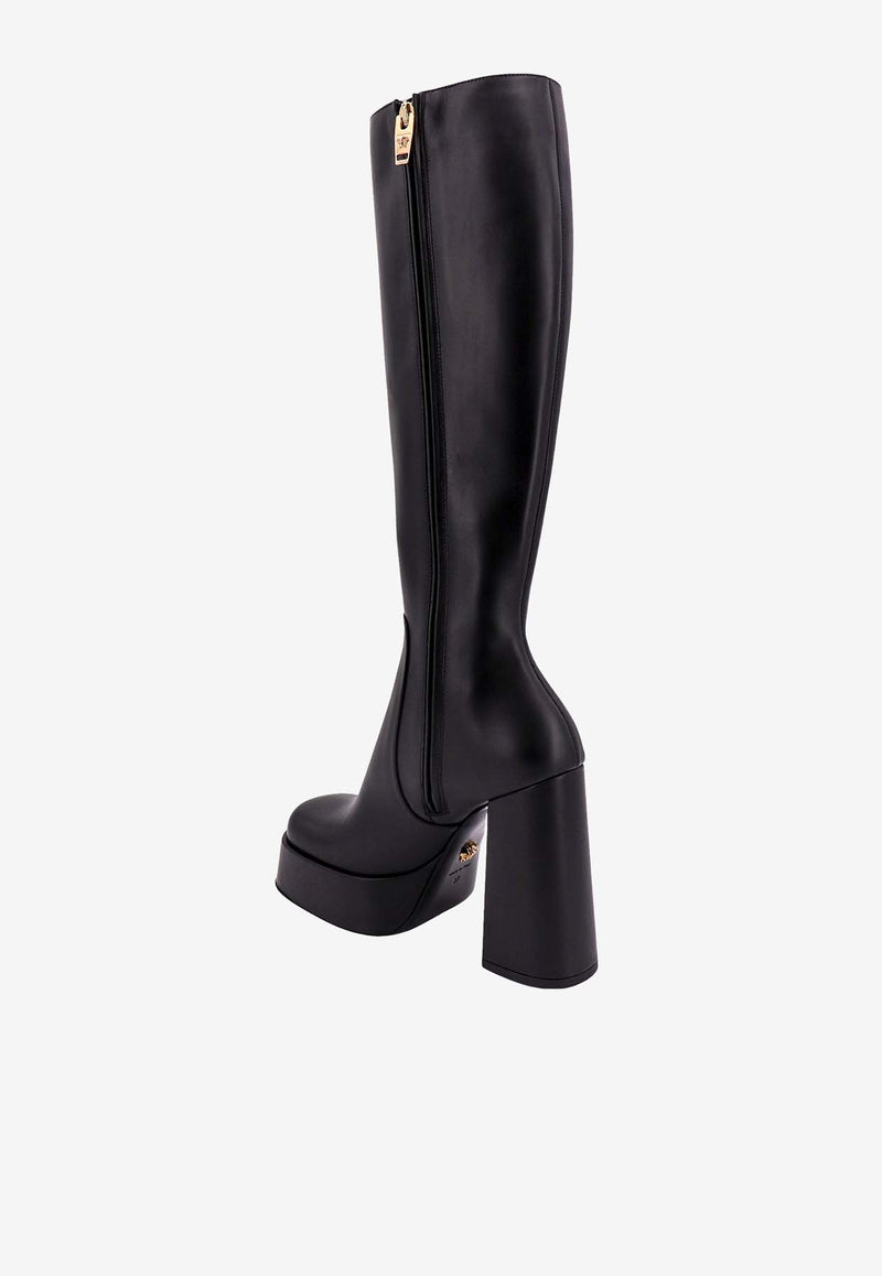 Versace Aevitas 120 Knee-High Platform Boots Black 1012580DVT2P_1B00V