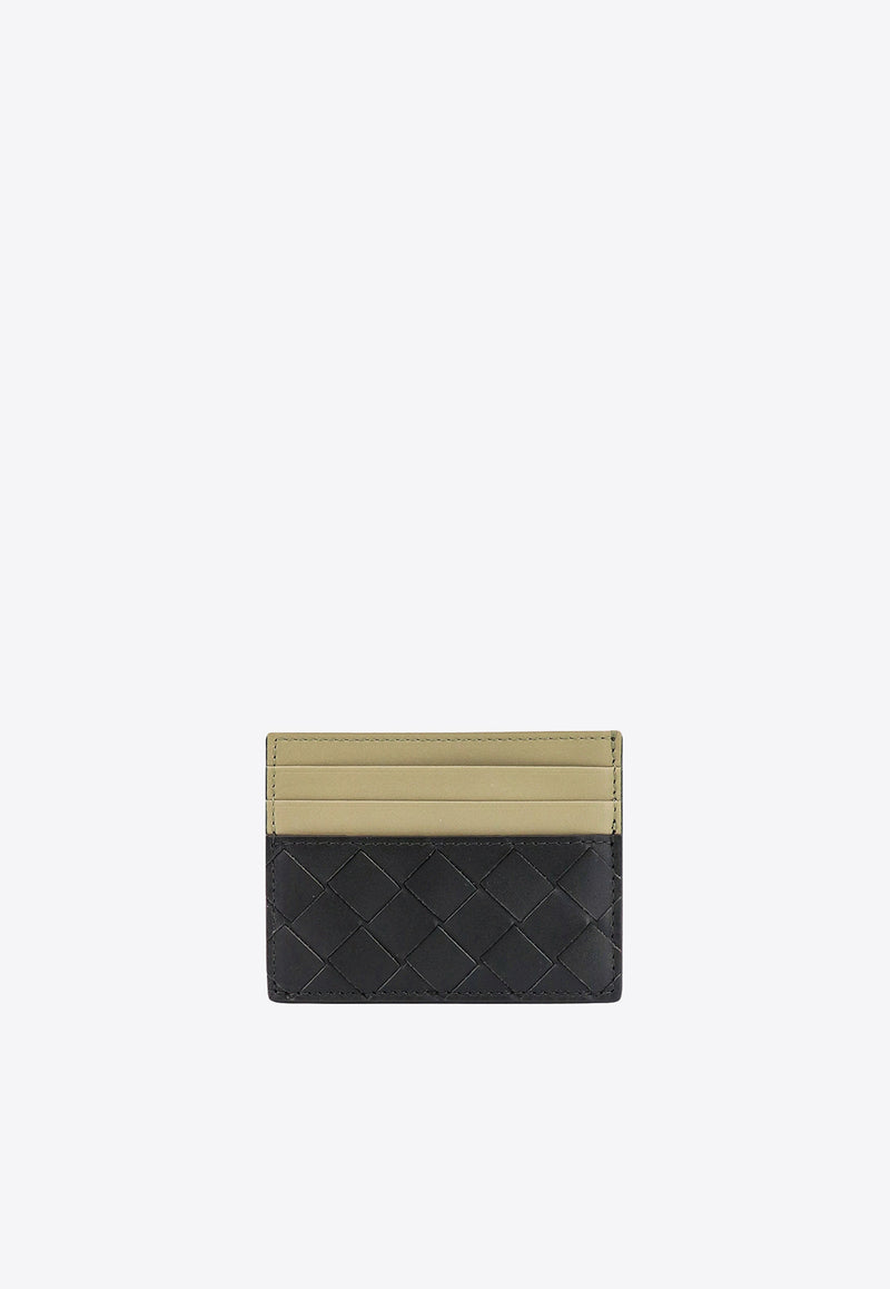 Bottega Veneta Intrecciato Leather Cardholder Dark Green 749449VCPQ5_3173