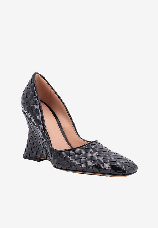 Bottega Veneta Comet 105 Intrecciato Leather Pumps Black 740715V2LR0_1000