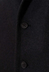 Hevò Single-Breasted Wool Coat Gray OSTUNI725_2512