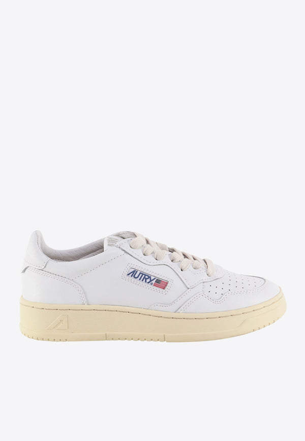 Autry Medalist Leather Low-Top Sneakers White AULWLL15_WHITE
